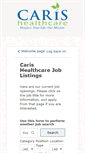 Mobile Screenshot of careers-carishealthcare.icims.com