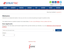 Tablet Screenshot of careers-strattec.icims.com